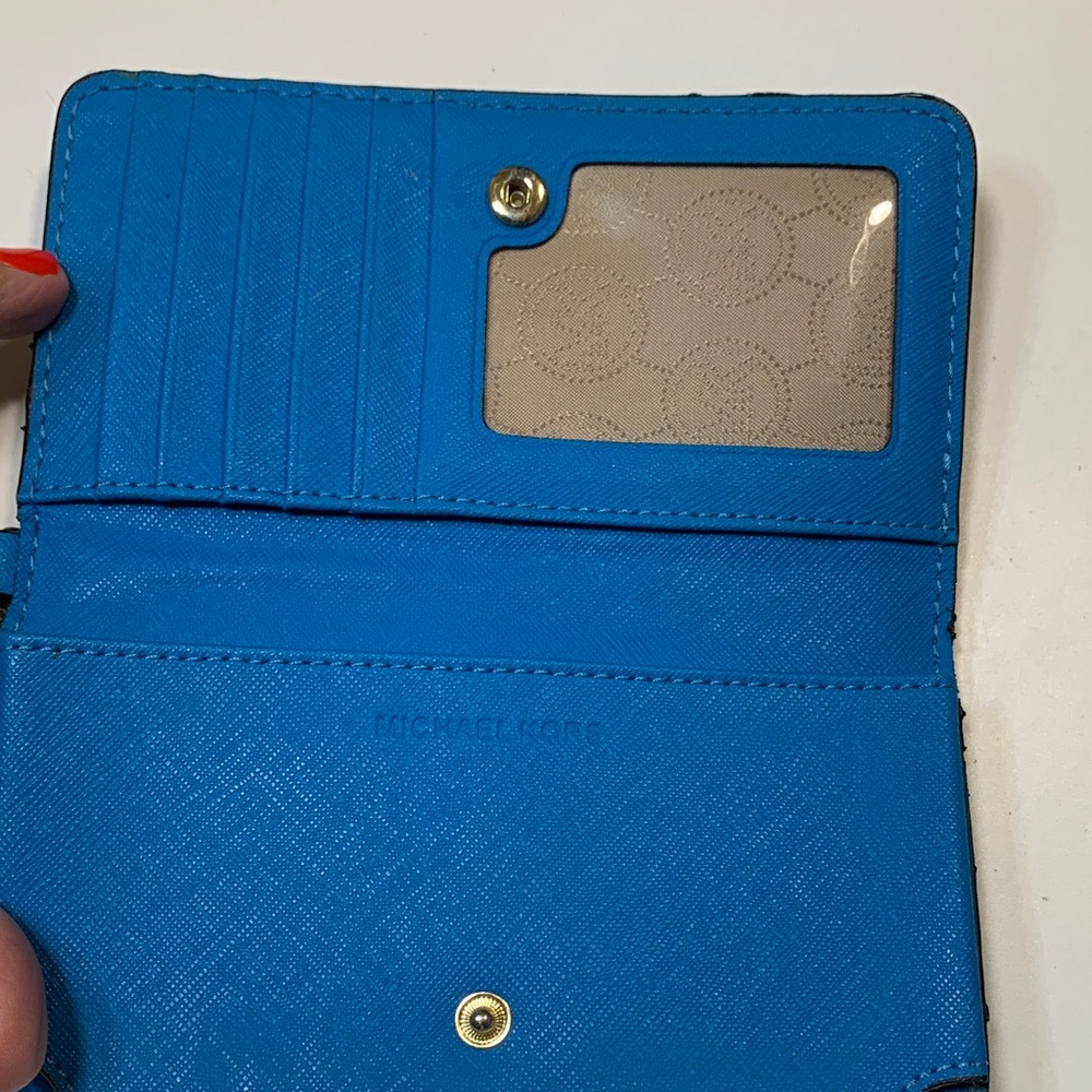 Michael Kors Vibrant Blue Wristlet - Picture 3 of 4